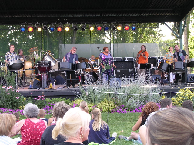 Band performs at Hudson Gardens
