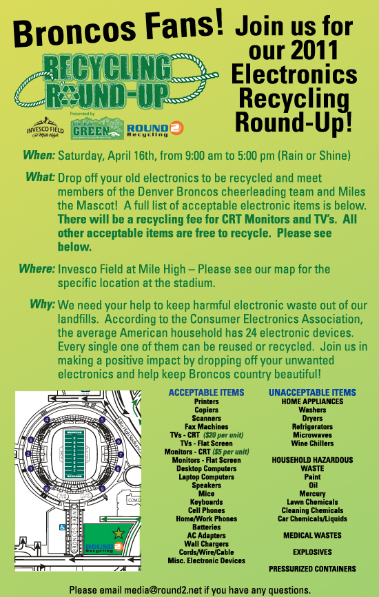 Recycle at Invesco Field