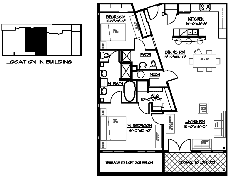 Clubhouse Lofts, Unit 302